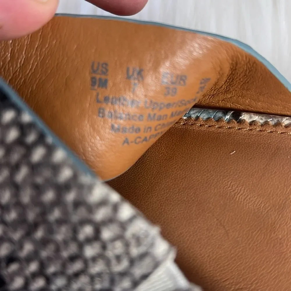 Franco Sarto Cappy Snake Print Platform Slides Sz‎ 9